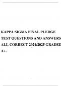 KAPPA SIGMA FINAL PLEDGE TEST QUESTIONS AND ANSWERS ALL CORRECT 2024&sol;2025 GRADED A&plus;&period;