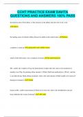 CCHT PRACTICE EXAM DAVITA QUESTIONS AND ANSWERS 100&percnt; PASS