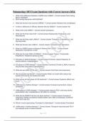 Pulmonology SBT Exam Questions with Correct Answers 2024&period;