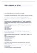 IPE 213 EXAM 2&comma; 2024&excl;&excl;