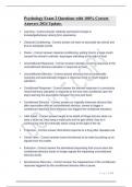 Psychology Exam 2 Questions with 100&percnt; Correct Answers 2024 Update&period;&period;