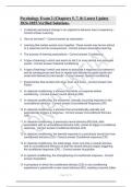 Psychology Exam 2 &lpar;Chapters 5&comma; 7&comma; 8&rpar; Latest Update 2024-2025&period;Verified Solutions&period;