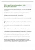 Mk1 swe Exams Questions with Complete Solutions