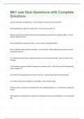 Mk1 swe Quiz Questions with Complete Solutions
