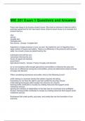 MIE 201 Exam 1 Questions and Answers