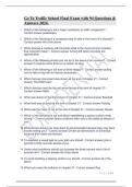 Go To Traffic School Final Exam with 94 Questions & Answers 2024