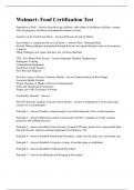 Walmart- Food Certification Test