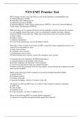 NYS EMT Practice Test