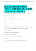 BEST ANSWERS UGS 303 Bonevac Final 100% VERIFIED ANSWERS  2024/2025 CORRECT