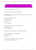 UAMS PHARM EXAM 1 &vert; 100&percnt; Correct Answers &vert; Verified &vert; Latest 2024 Version