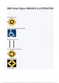 DMV Road Signs /IMAGES/ ILLUSTRATION 270 Degree Loop Access For Those With Disabilities Begin End Left Turns Circular Intersection Ahead Crossroad A