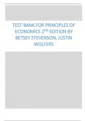 Test Bank for Principles of Economics 2nd Edition by Betsey Stevenson, Justin Wolfers