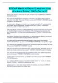 FISDAP Medical Exam Questions And Answers Solved 100&percnt; Correct&excl;&excl;