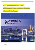 TEST BANK For Corporate Finance, 13th Edition By Stephen Ross, Randolph Westerfield, Verified Chapters 1 - 21, Complete Newest Version