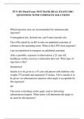 PCN 101 Final Exam TEST BANK REAL EXAM 1100&plus; QUESTIONS WITH COMPLETE SOLUTIONS