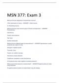 MSN 377: Exam 3 questions and correct answers