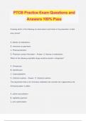 PTCB Practice Exam Questions and Answers 100% Pass