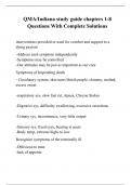 QMA&sol;Indiana study guide chapters 1-8 Questions With Complete Solutions