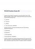 PCCN Practice Exam #3
