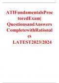 ATIFundamentalsProctoredExam|QuestionsandAnswersCompletewithRationales LATEST2023/2024  