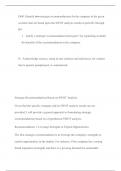 D081 Identify two strategic recommendations for the company in the given scenario that are