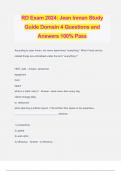 RD Exam 2024: Jean Inman Study Guide Domain 4 Questions and Answers 100% Pass