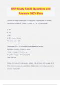 ERP Study Set #3 Questions and Answers 100% Pass