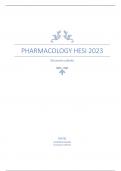 Pharmacology Hesi 2023 Pharmacology Hesi 2023
