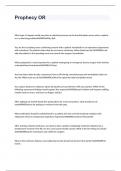 Prophecy OR Exam Questions And Answers 2024