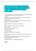 DANB General Chairside Review Exam Questions with COMPLETE 100&percnt; VERIFIED SOLUTIONS 2024&sol;2025