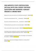 2024 MPOETIC STATE CERTIFICATION  &lpar;ACTUAL&rpar; WITH 250&plus; EXPERT CERTIFIED QUESTIONS AND ANSWERS I ALREADY GRADED A&plus; BRAND NEW&excl;   