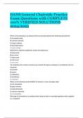 DANB General Chairside Practice Exam Questions with COMPLETE 100&percnt; VERIFIED SOLUTIONS 2024&sol;2025