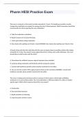 Pharm HESI Practice Exam Questions And Answers 2024