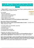 NURS 581 - Exam 2 Study Guide Latest Update 2024-2025 with Questions and Verified Correct Answers Guaranteed Success