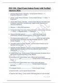 PSY 120 - Final Exam Joshua Foster with Verified Answers 2024&period;