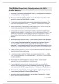 PSY 120 Final Exam Study Guide Questions with 100&percnt; Verified Answers