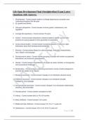 Life-Span Development Final (Straighterline) Exam Latest Questions with Answers..