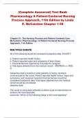 &lpar;Complete Answered&rpar; Test Bank Pharmacology A Patient-Centered Nursing Process Approach&comma; 11th Edition by Linda E&period; McCuistion Chapter 1-58