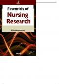 BT Basavanthappa - Essentials of Nursing Research