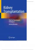 Baranski A. Kidney Transplantation. Step-by-Step Surgical Techniques 202