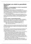 Samenvatting deel 1 arbeids- en organisatiepsychologie OU