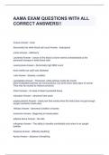 AAMA EXAM QUESTIONS WITH ALL CORRECT ANSWERS!!