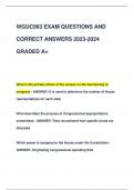 WGUC963 EXAM QUESTIONS AND  CORRECT ANSWERS 2023-2024  GRADED A+
