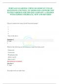 PORTAGE LEARNING CHEM 210 MODULE 5 EXAM QUESTIONS AND WELL ELABORATED ANSWERS TOP RATED VERSION FOR 2024-2025 ALREADY A GRADED WITH EXPERT FEEDBACK &vert; NEW AND REVISED
