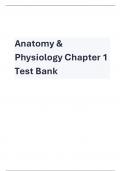 Anatomy &  Physiology Chapter 1  Test Bank