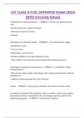 UST CLASS A FUEL OPERATOR EXAM &lpar;2024- 2025&rpar; Correctly Solved&period;