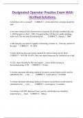 Designated Operator Practice Exam With  Verified Solutions&period;