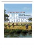 Test Bank For Our Origins Discovering Physical Anthropology, 4th Edition By Clark Spencer Larsen (Norton)