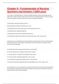 Chapter 9 - Fundamentals of Nursing Questions and Answers ( 100% pass)