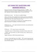 UST EXAM TEST QUESTIONS AND  ANSWERS RATED A&period;